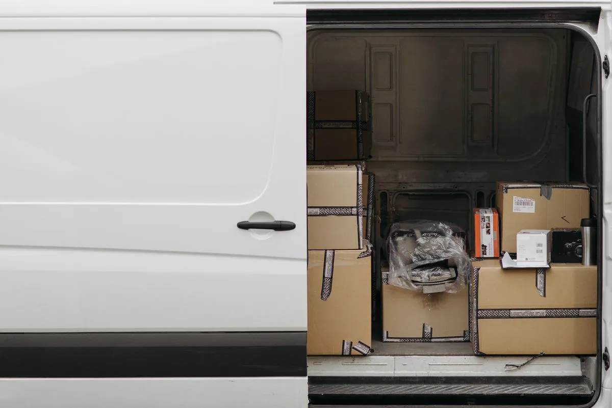 Delivery van loaded and ready for a round
